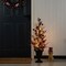 Set of 2 36"H Patriotic / Americana Lighted Berry and Stars Urn Porch Trees, 20 Warm White Lights with timer